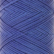 Fil plat en polyester ciré Slam Cord pour micro macramé 0.8 mm - Bleu royal x100m