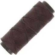 Fil plat en polyester ciré  Slam Cord pour micro macramé 0.8 mm - Bordeaux x100m