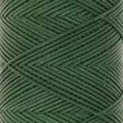 Fil plat en polyester ciré Slam Cord pour micro macramé 0.8 mm - Vert forêt x100m