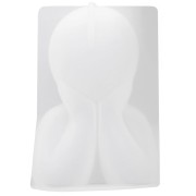 Moule bougie en silicone 6x3.8 cm - Silhouette enfant - Transparent x1