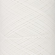 Fil plat en polyester ciré  Slam Cord pour micro macramé 0.6 mm - Blanc x100m