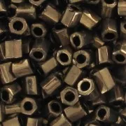 Rocaille Miyuki 11/0 Hex Cut 457 - Dark Bronze Metallic x8g