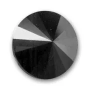 Cabochon PureCrystal 1122 Rivoli 14 mm Jet Hematite x1