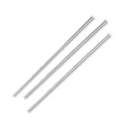 Clous tête plate 40x0.7 mm en Argent 925 x10