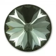 Cabochon PureCrystal 1122 Rivoli 14 mm Black Diamond x1