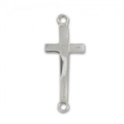 Intercalaire croix 2 anneaux 25x10,8 mm en Argent 925 x1