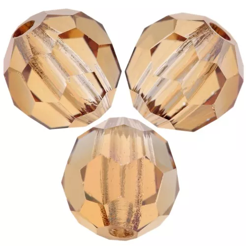 Perles rondes facettées Preciosa - Round Bead 6 mm - Crystal Celsian x6