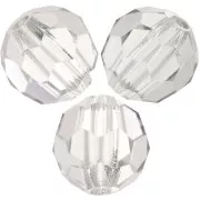 Perles rondes facettées Preciosa - Round Bead 5 mm - Crystal Lagoon x15