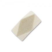 Perles géométriques forme polygones à facettes en bois brut 15x8 mm x50