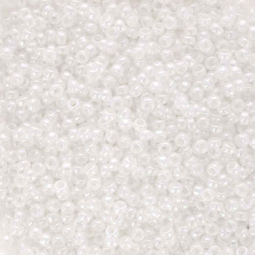 Rocaille Miyuki Duracoat 15/0 528 - White Pearl Ceylon - paquet de 100g