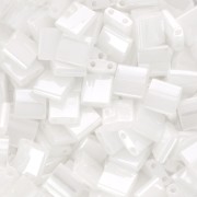 Tila Beads Miyuki 5x5x1.9 mm TL-0420 - White Pearl Ceylon x100g