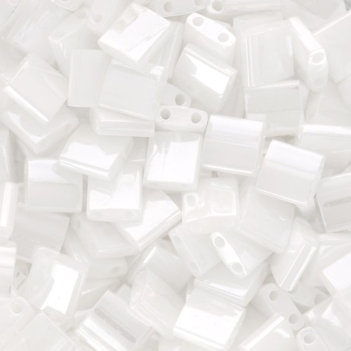 Tila Beads Miyuki 5x5x1.9 mm TL-0420 - White Pearl Ceylon x100g