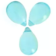 Gouttes 6x9 mm - Transparent Aqua x25
