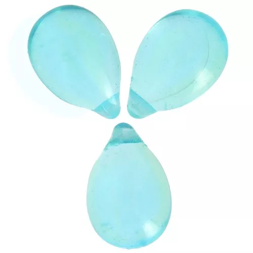 Gouttes 6x9 mm - Transparent Aqua x25