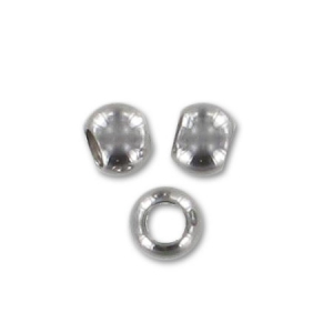 Perles gros trous 3 mm en acier inoxydable 304 x10