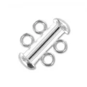 Fermoir 2 rangs 16 mm en Argent 925 x1