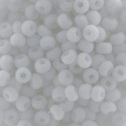 Perles rocailles Preciosa  9/0 2.5 mm - Blanc Opaque Mat x20gr