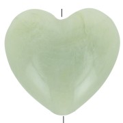 Perle coeur 26x27 mm en résine translucide - Lichen marbré x1|raw }}