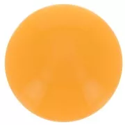 Cabochon rond en résine opaque 14 mm - Mandarine x1
