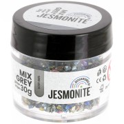 Chips pailletés en flacon - Jesmonite - Mix Grey x30g|raw }}