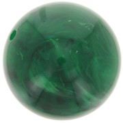 Perle en résine opaque 20 mm - Vert foncé marbré x1|raw }}