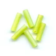 Perles rocailles Preciosa  tubes 6.5x2 mm Peridot x20g