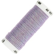 Fil à broder métallisé tressé 16 Au ver à soie pour broderie Violet clair 048 x10m|raw }}