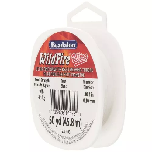 Fil nylon tressé WildFire Ultra 0.10 mm - Blanc x45.8m