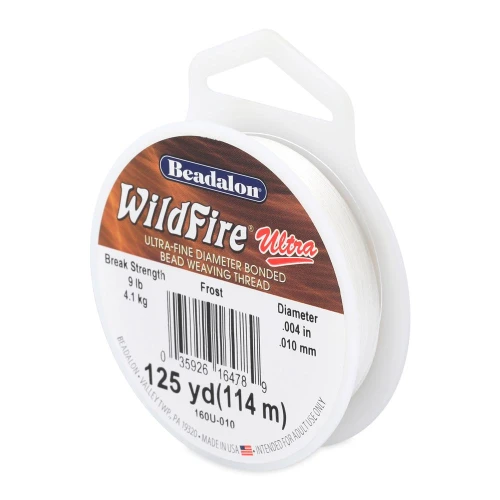 Fil nylon tressé WildFire Ultra 0.10 mm - Blanc x114.4m