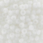 Perles rocailles Preciosa  11/0 2 mm - Blanc Opaque x20g