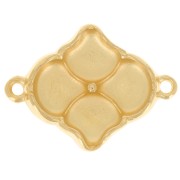 Cymbal - Intercalaire pour perles Ginko Duo 24x18 mm - Kalogeri - Doré à l'or fin