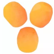 Facettes 6 mm - Orange Yellow Neon Mat x25