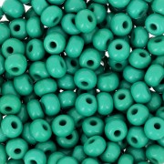 Perles rocailles Preciosa  6/0 4 mm - Opaque Vert foncé x20g