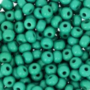 Perles rocailles Preciosa  6/0 4 mm - Opaque Vert foncé x20g