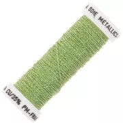 Fil à broder métallisé tressé 4 Au ver à soie - Vert clair irisé (3625) x10m