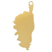 Pendentif Corse 20x9 mm - Acier inoxydable 304 Doré x1