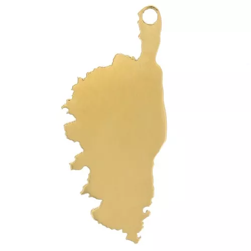 Pendentif Corse 20x9 mm - Acier inoxydable 304 Doré x1