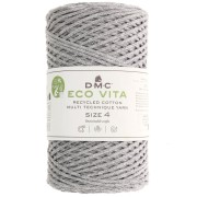 Bobine de cordon DMC 3 mm coton recyclé - Eco Vita 4 - Gris perlé x 200m|raw }}