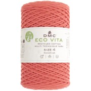 Bobine de cordon DMC 3 mm coton recyclé - Eco Vita 4 - Light corail x 200m