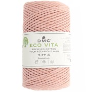 Bobine de cordon DMC 3 mm coton recyclé - Eco Vita 4 - Rose saumon x 200m|raw }}