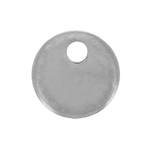 Sequins ronds 8 mm - médaille à graver - Acier inoxydable 304L x4