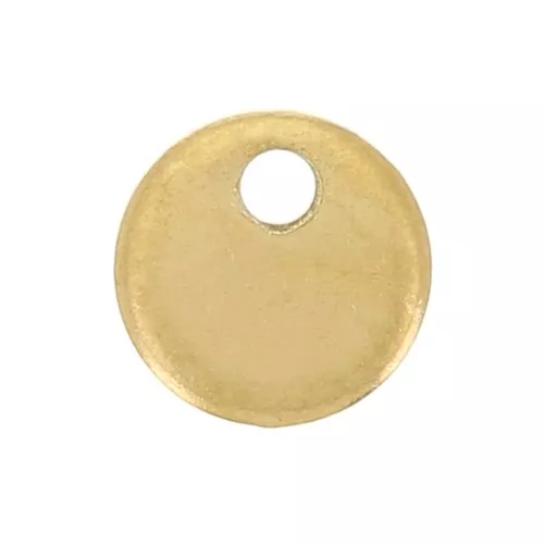 Sequins ronds 4 mm - Acier inoxydable 304L Doré x10