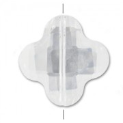 Trèfle facetté 20 mm Crystal x1