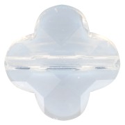 Trèfle facetté 12 mm White Opal x1|raw }}