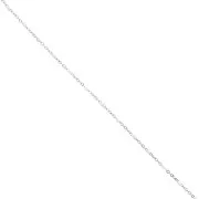 Chaîne avec perles en résine époxy 2 mm - Acier inox 304 - Blanc x1m