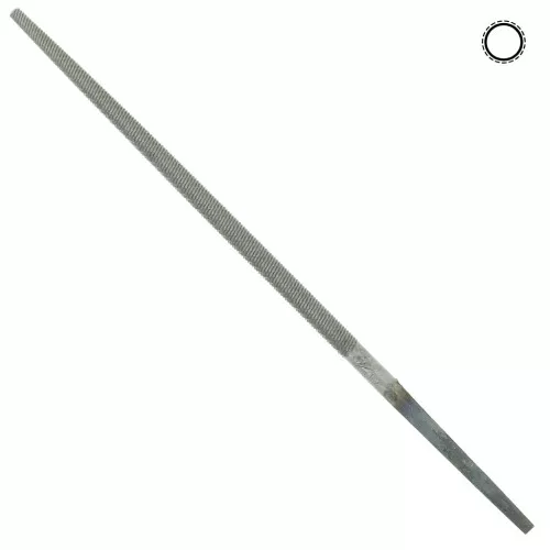 Lime ronde 140x4 mm - grain moyen - outillage pour bijouterie x1