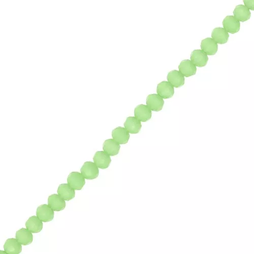 Perles rondelles facettées - rondes aplaties 4x3.5 mm - Jade Opal x40cm