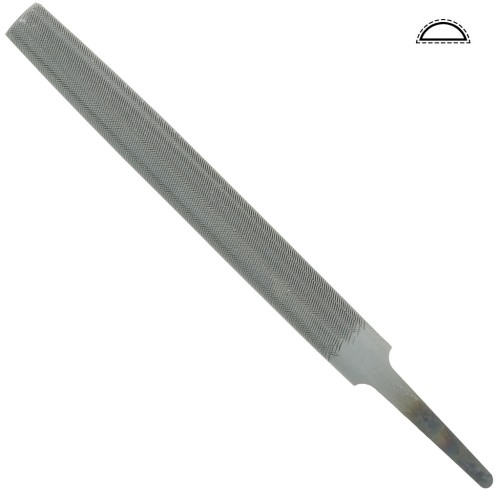 Lime demi-ronde 140x11 mm - grain moyen - outillage pour bijouterie x1