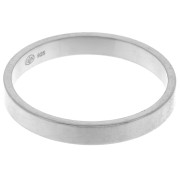Bague anneau fine 3 mm - Taille 61 - Argent 925 Rhodié x1