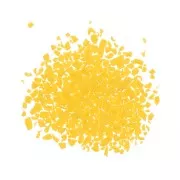 Copeaux de perles en verre concassé - éclat irrégulier à résiner - Yellow x20g